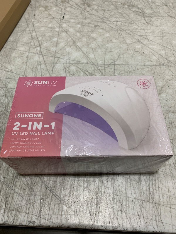 Photo 1 of SUNUV UV LED Nail Lamp, Gel Light for Nail Polish UV Dryer with 3 Timers SUNone White