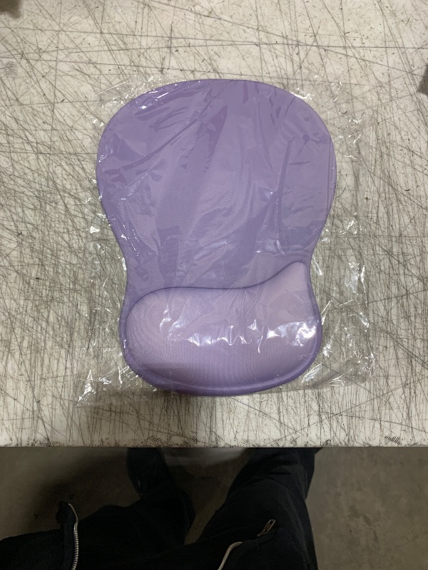 Photo 1 of eulps Mouse Pad with Gel Wrist Rest, Ergonomic Comfortable Computer Wrist Support for Laptop, Pain Relief Mousepad with Non-Slip PU Base for Office & Home (Purple)