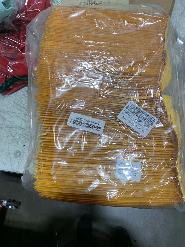 Photo 1 of Fuxury Bubble Mailer 6x10" 100 Pack Kraft Padded Envelopes Usable Size 6x9" Kraft Bubble Envelopes for CDs, Video Games, Book Thick Padded Mailers #0 Small Yellow