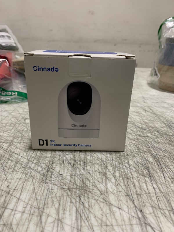 Photo 1 of Cinnado Security Camera Indoor-2K 360° WiFi Cameras for Home Security?Pet/Dog/Baby Camera with Phone app, 2-Way Audio, Night Vision, 24/7 SD Card Storage, Works with Alexa & Google Home (2.4Ghz)-D1