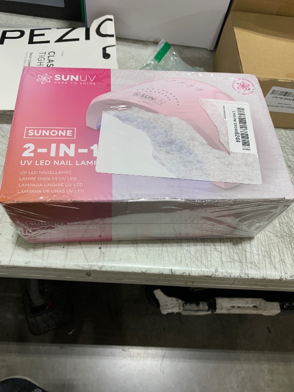 Photo 1 of SUNUV UV Light for Gel Nails, UV Dryer for Gel Polish with 3 Timer Settings Professional LED Nail Lamp Art Tools Auto Sensor SUNone Pink