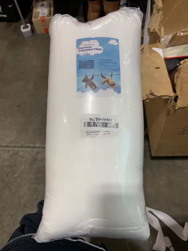 Photo 1 of 2.86 LB / 35.3 Ounce Premium Polyester Fiber Stuffing for Stuffed Animals, Pillows, Quilts, Paddings, Pouf, Fiberfill, Stuffing, Machine Washable, White