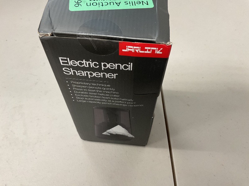 Photo 1 of JARLINK Electric Pencil Sharpener, Heavy-Duty Helical Blade to Fast Sharpen, Auto Stop for No.2/Colored Pencils(6-8mm), USB/Battery Operated in School Classroom/Office/Home (Black)