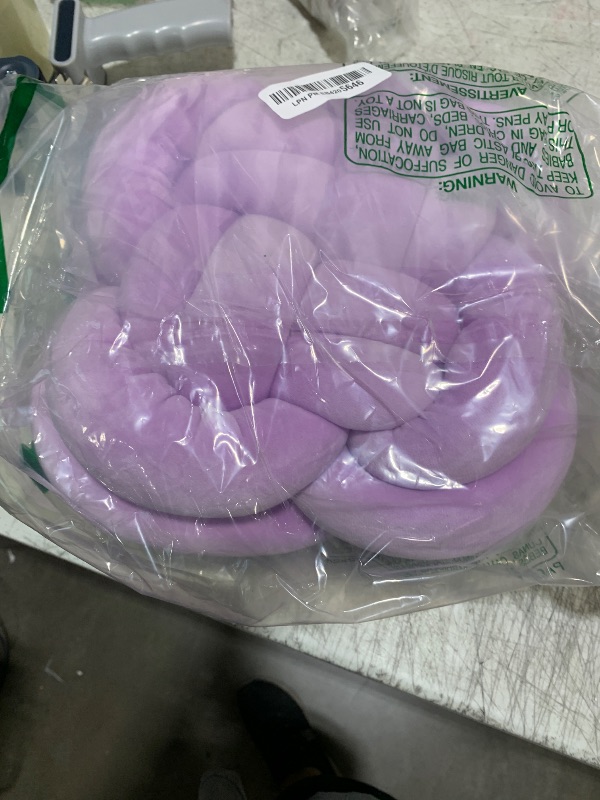 Photo 1 of Xiashrk Knot Pillow, Decorative Throw Pillows with Soft Plush for Couch, 12" Knotted Pillows Purple Dorm Room Decor Pillow Ball Cushion for Bed Living Room
