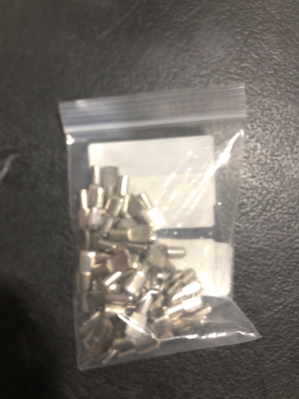 Photo 1 of 5mm Shelf Pegs Pins,60 Pieces Cabinet Furniture Spoon Shape Support Pegs for Shelves Nickel Plated