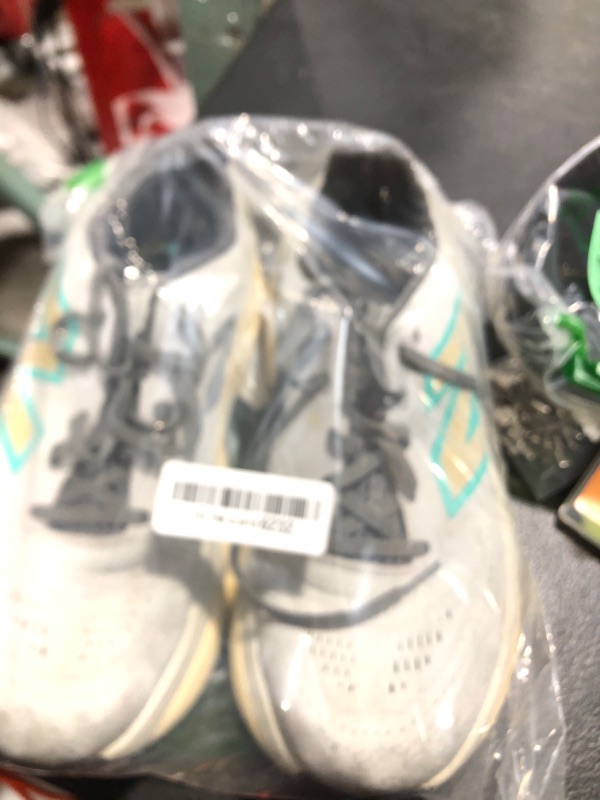 Photo 1 of New Balance Men's Fresh Foam X More V5 Running Shoe, Brighton Grey/Calcium/Cyber Jade, 9 Wide
