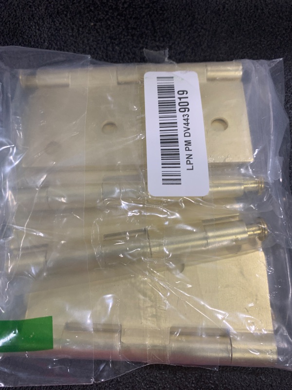 Photo 1 of goldenwarm Pack of 6 4in Door Hinges Brushed Brass Gold Door Hinges Butt Hinges with Square & Round Corners, Interior Door Hardware