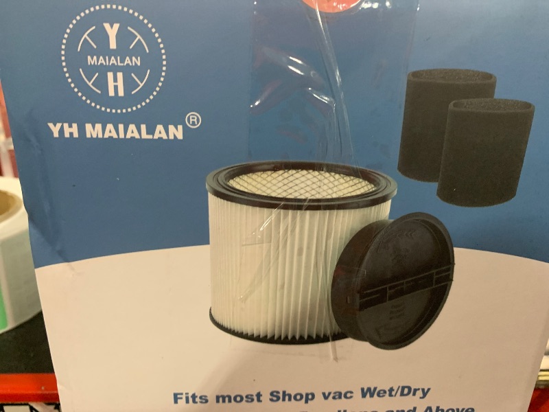 Photo 1 of Replacement Filter For Shop Vac Filters 90304 90585 Wet Dry Shop Vac Filter - Perfect for Wet Dry vacuum cleaner Shop vac Filters 5 Gallon and above - Long