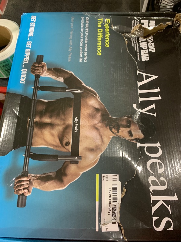Photo 1 of ALLY PEAKS Pull Up Bar Thickened Steel Pipe Super Heavy Duty Steel Frame Upper Workout Bar| Multi-Grip Strength for Doorway | Indoor Chin-Up Bar Fitness Trainer for Home Gym Max Limit 440 lbs