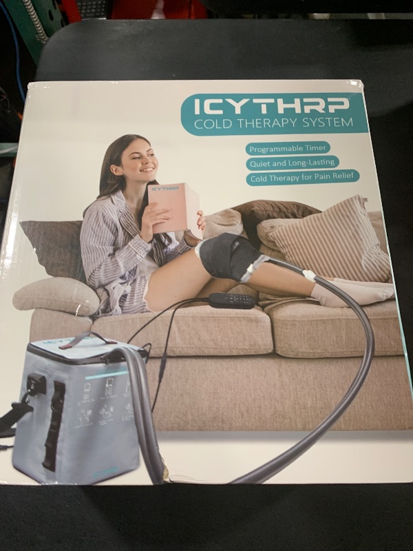 Photo 1 of ICYTHRP Cold Therapy Machine with Programmable Timer, Portable Ice Machine for Knee After Surgery, Knee Replacement Recovery System for Pain Relief w/Compression Pad for Shoulder, Hip and Ankle
