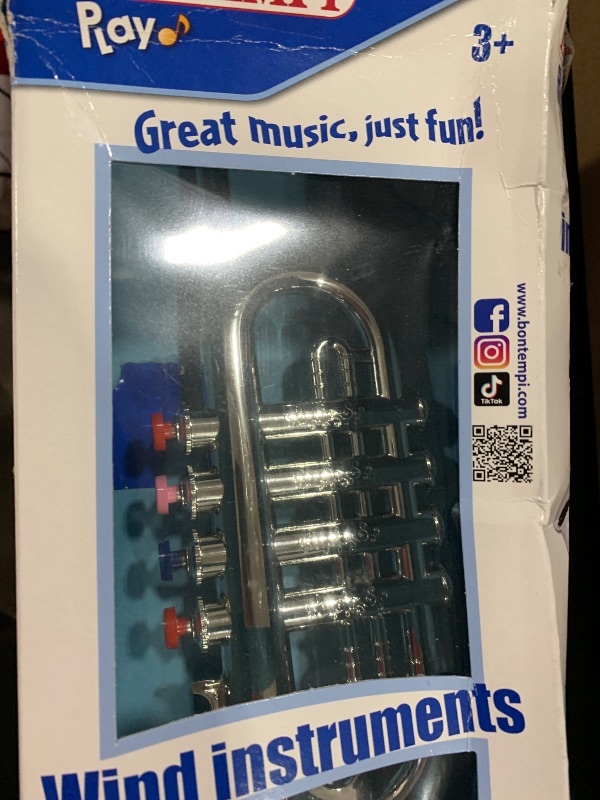 Photo 1 of Bontempi 32 3831 4 Notes Silver Trumpet, 37 cm, Multi-Color, 38 cm