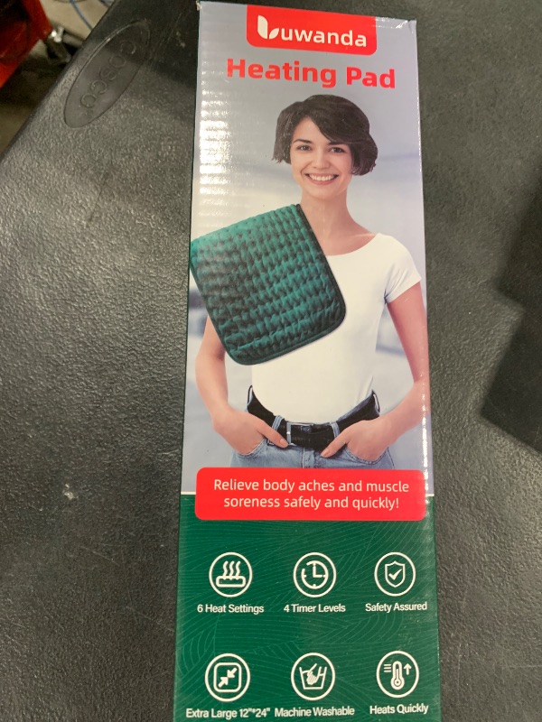 Photo 1 of Heating Pad for Period Cramps, Electric Heat Pad for Back Neck Shoulder Legs Waist Hip and Knee Pain Relief, 4-Timer Auto Off, Machine Washable, Cozy Gifts for Women Mom Wife Her Men Dad Husband Him