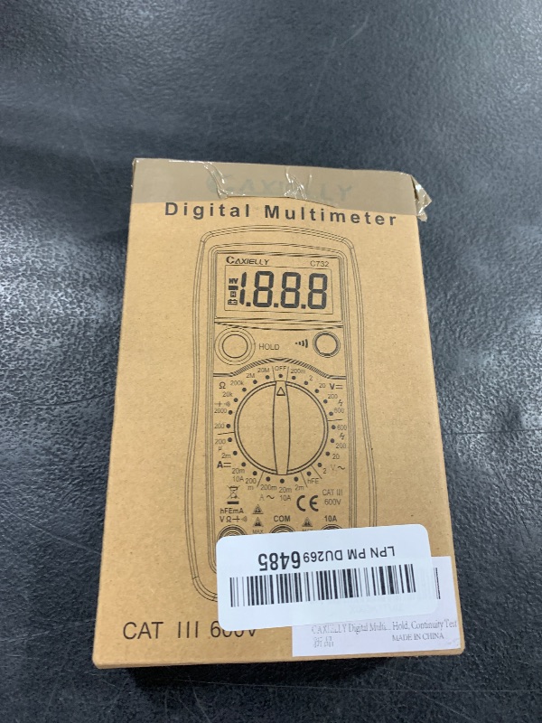 Photo 1 of Anti-Burn with Double Fuses AC/DC Current Digital Multimeter, Voltage Tester, Fast and Accurately Measures AC/DC Voltage, Resistance, Diode, Continuity Ohm Volt Amp Test Meter, Automotive Battery Test