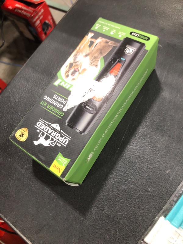 Photo 1 of Dog Nail Grinder with 2 LED Lights Powerful 2 Speeds Super Quiet Dog Nail Trimmers with 3 Grinding Wheels Rechargeable Pet Dog Nail Clippers for Large Medium Puppy Dogs Dog Nail File Cat Nail Clipper
