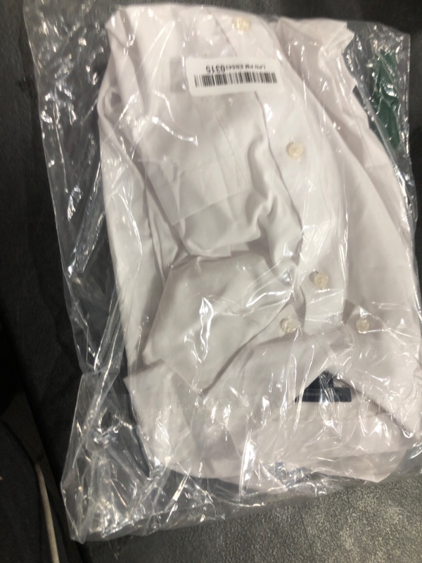 Photo 1 of Tommy Hilfiger Boys' Oxford Long Sleeve Dress Shirt, Collared Button-Down with Chest Pocket, Regular Fit, White, 16