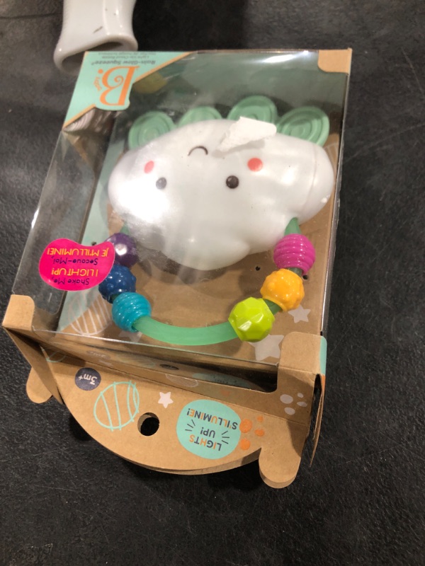 Photo 1 of B. toys- B. baby – Baby Light-Up Cloud Rattle- Rain-Glow Squeeze- Teething Rattle Toys for Babies 3 Months +