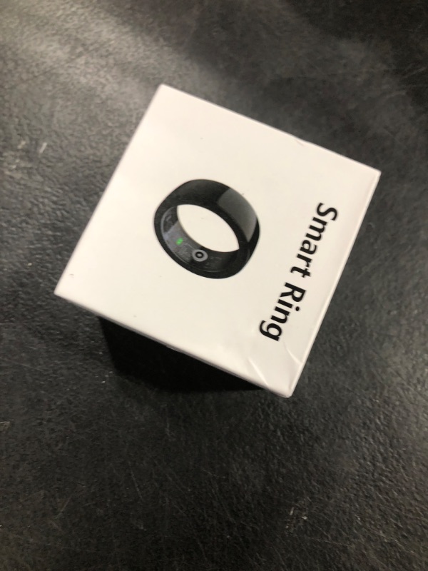 Photo 1 of Smart Ring Health Tracker - No Subscription, Long-Lasting Battery Sleep Ring, Fitness & Sleep Monitor Compatible with iOS & Android (Black, 8)