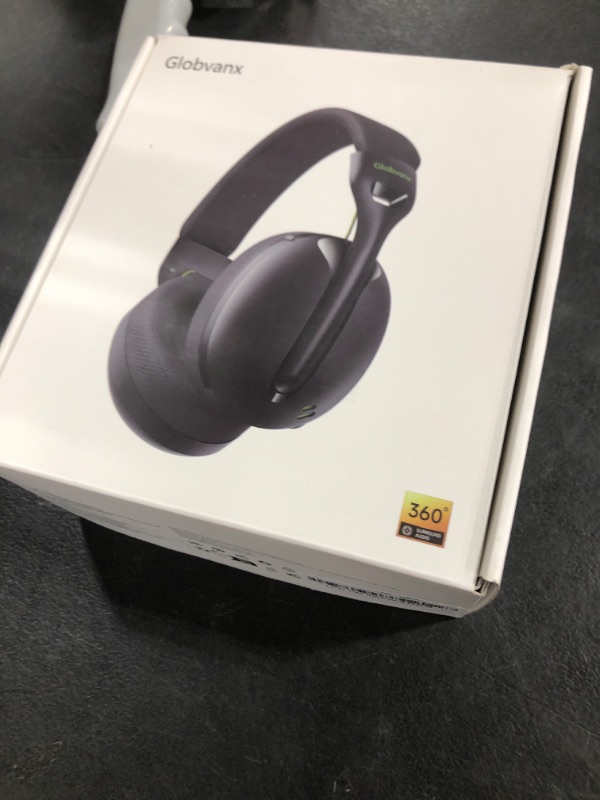 Photo 1 of Globvanx Wireless Gaming Headset for PS5, PS4, PC, Mac, Switch, 2.4GHz Gaming Headsets with Bluetooth 5.4, Hidden ENC Noise Canceling Mic, 35H Battery, 3D Spatial Sound, 3.5mm Wired - Black