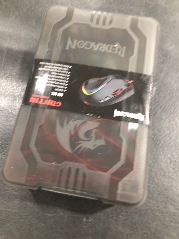 Photo 1 of Redragon M602 Gaming Mouse, Ergonomic RGB Gaming Mouse Wired with 7200 Adjustable DPI, 9 Programmable Buttons, Professional Software for Gamer Office [Black]