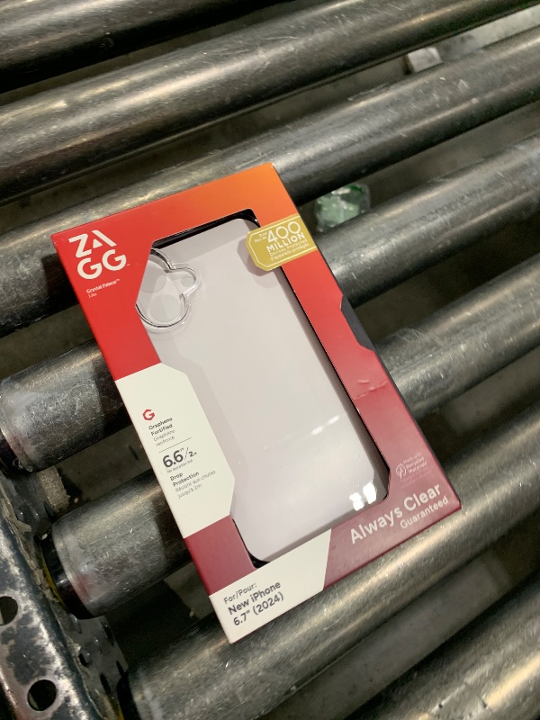 Photo 1 of ZAGG Crystal Palace Lite Case for iPhone 16 Plus - Ultra-Slim, Ultimate Drop Protection with Graphene Reinforcement, Anti-Yellowing Technology, Wireless Charging Compatible, Recycled Materials, Clear