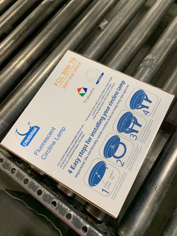 Photo 1 of CHKADAWA FCL30/30K Circular Fluorescent Light Bulbs T9 9 inch 30 Watts, Round FCL30EX-L 27K Circline Light Bulb FC9T9/KB 30W 830 3000K, 32030 WW Warm White, G10q 4 Pin Base, 2 Pack