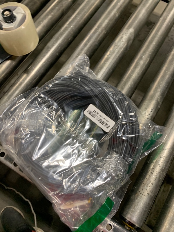 Photo 1 of Elfcam® - 60m/196.8ft Outdoor and Indoor Shielded Armored Fiber Optic Cable LC/UPC to LC/UPC OM3 Multimode Duplex 50/125?m LSZH, Black (60M)