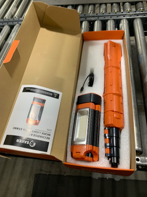 Photo 1 of Saker Portable Camping Light with Stand 73.2" Rechargeable Work Light 800/3200 Lumen 4000/6500K Dimmable Camping Light 
