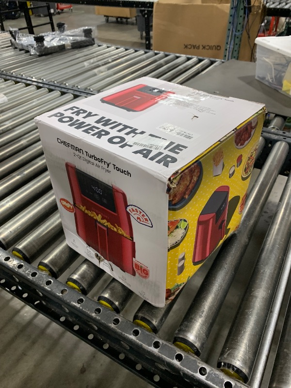Photo 1 of CHEFMAN 2 Qt Mini Air Fryer – Digital Space-Saving Compact Air Fryer with Nonstick and Dishwasher Safe Basket