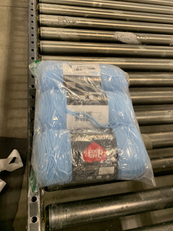 Photo 1 of Red Heart Super Saver Light Blue Yarn - 3 Pack of 198g/7oz - Acrylic - 4 Medium (Worsted) - 364 Yards - Knitting/Crochet