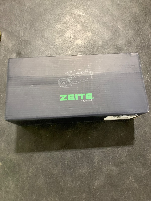 Photo 1 of ZEITE 4V Cordless Electric Scissors Cardboard Cutter with 1 x Replace Blade,1 x Storage Box,1 x USB Rechargeable Cable Rotary Cutter for Box Plastic Carpet Cloth, Easy to Hold and Safety,Gray