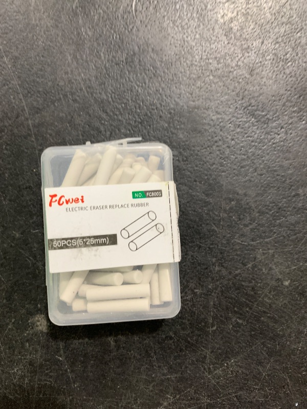 Photo 1 of AMLESO 50 Pieces 5mm Electric Eraser Refill White for Automatic Electric Erasers
