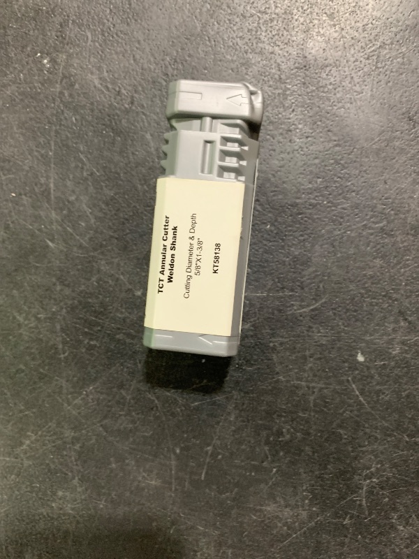 Photo 1 of KEENTECH Carbide-Tipped Annular Cutter, 5/8" Diameter x 1-3/8" Depth, 3/4" Weldon Shank (2 Flat), High Speed Cutting TCT Mag Drill Bit with Pilot Pin for Harder Material, Stainless Steel, Cast Iron