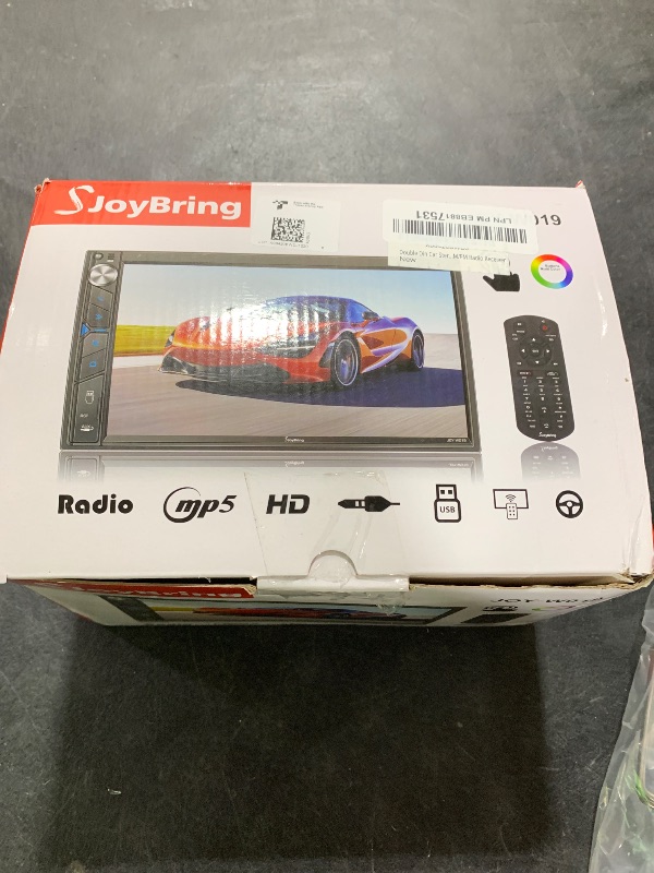 Photo 1 of Double Din Car Stereo with Dash Cam - Voice Control Carplay, Android Auto, Steering Wheel Controls, 7" HD Touchscreen, Backup Camera, Bluetooth, Mirror Link, Subw, USB/TF/AUX, AM/FM Radio Receiver
