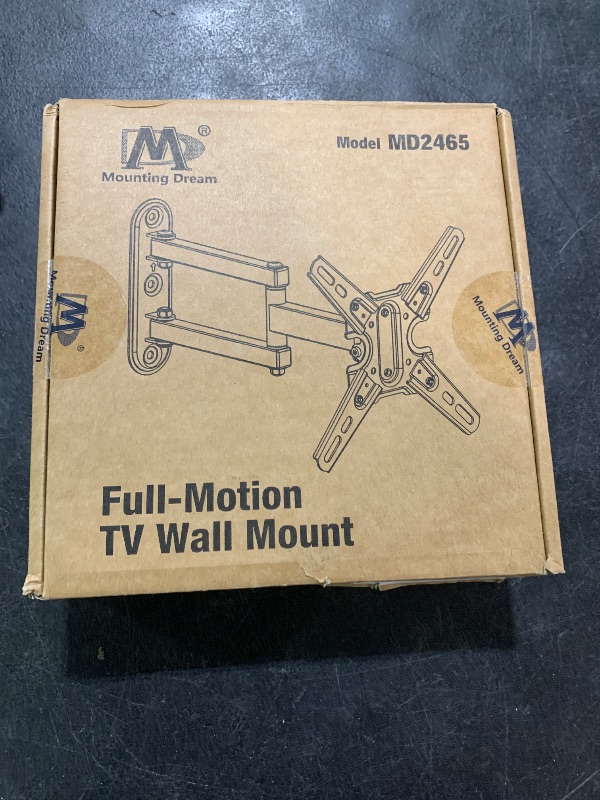 Photo 1 of Mounting Dream UL Listed TV Mount Swivel and Tilt for Most 13-42 Inch TVs, Full Motion TV Wall Mount Bracket with Articulating Arm, Max VESA 200x200mm, Loading 50 lbs, MD2465