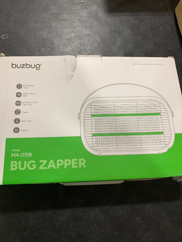 Photo 1 of Buzbug LED Bug Zapper Indoor, 10 Years Lifespan Lamp Sustainable Less Power, Durable High-Voltage Electric Mosquito Zapper, Fly Trap Mosquito Trap, Fly Killer-MA015B (Pewter)