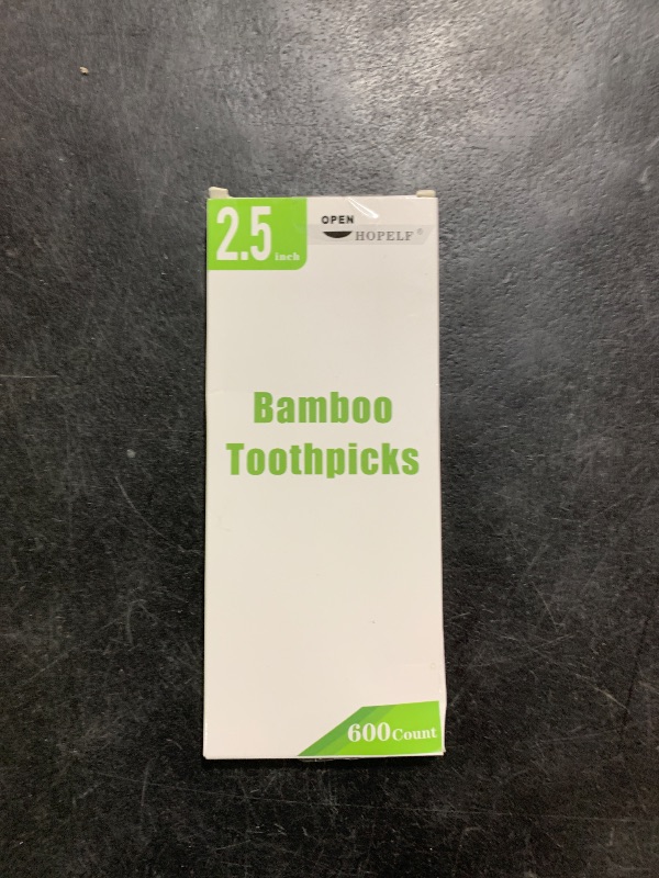 Photo 1 of 600 Count Bamboo Toothpicks for Teeth Cleaning, Appetizer, Olive, Barbecue, Fruit, Double-Points Wooden Toothpick.