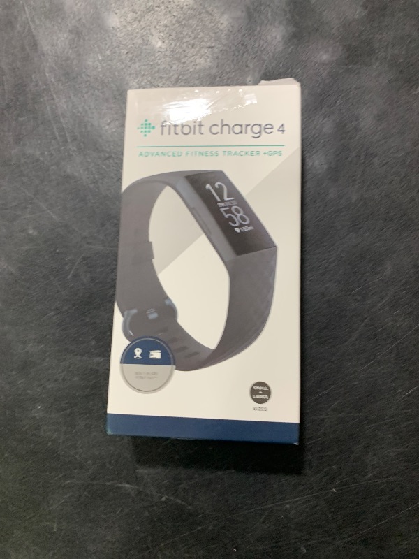Photo 1 of Fitbit Charge 4 Black Advanced Fitness Tracker
