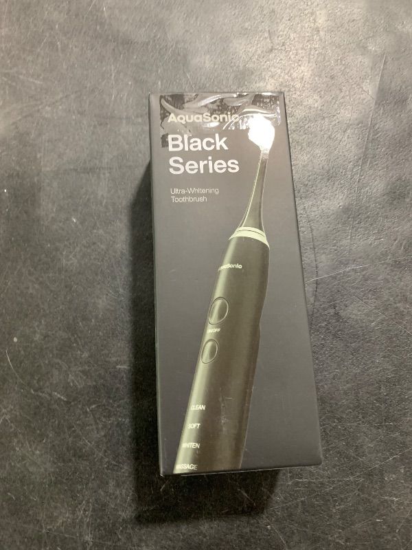 Photo 1 of Aquasonic Black Series Ultra Whitening Toothbrush – ADA Accepted Electric Toothbrush- 8 Brush Heads & Travel Case – 40,000 VPM Electric Motor & Wireless Charging - 4 Modes w Smart Timer