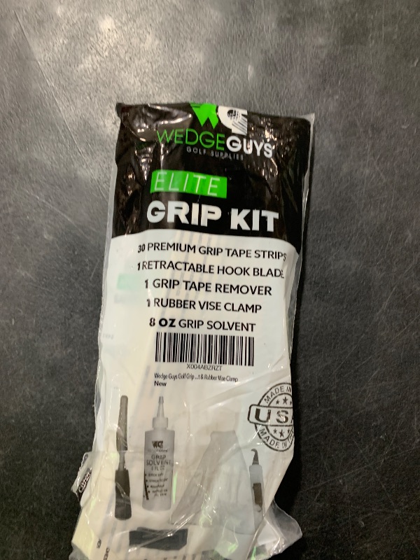 Photo 1 of Wedge Guys Golf Grip Kits for Regripping Golf Clubs - Professional Quality - Options Include Hook Blade, 15 or 30 Tape Strips, 5 or 8 oz Solvent, Grip Tape Remover, Bench Vise & Rubber Clamp