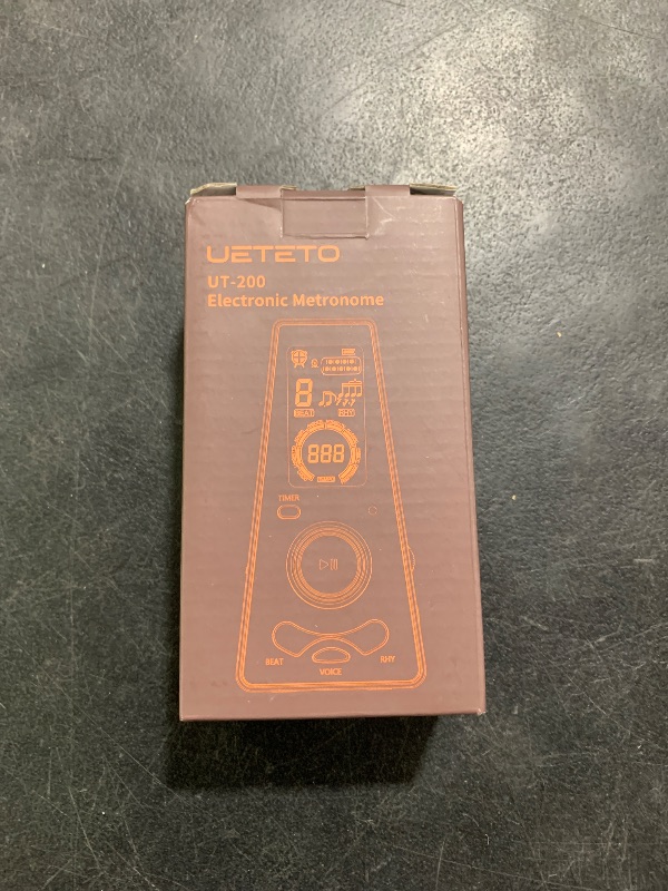 Photo 1 of Ueteto Digital Metronome with Timer, English Vocal Counting, One Touch Operation and Easily Readable Color Display Electronic Metronome with Volume Control for Piano Guitar Drum Violin