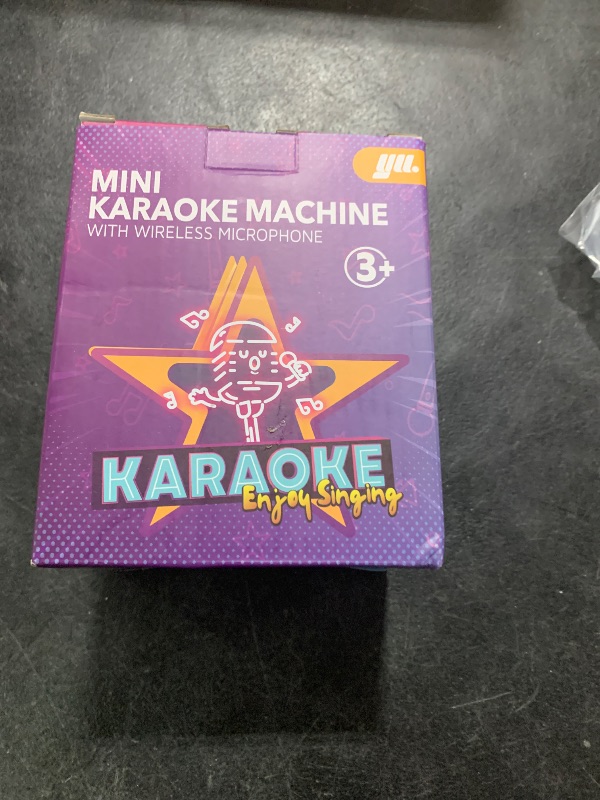 Photo 1 of YLL Mini Karaoke Machine with 2 Wireless Microphones, TOP Kids Gifts for Girls Ages 3, 4, 5, 6, 7, 8, 9,10,11,12 +Year Old, 4-12 Years Old Birthday Toy Gift for Girls Boys Party (Purple)