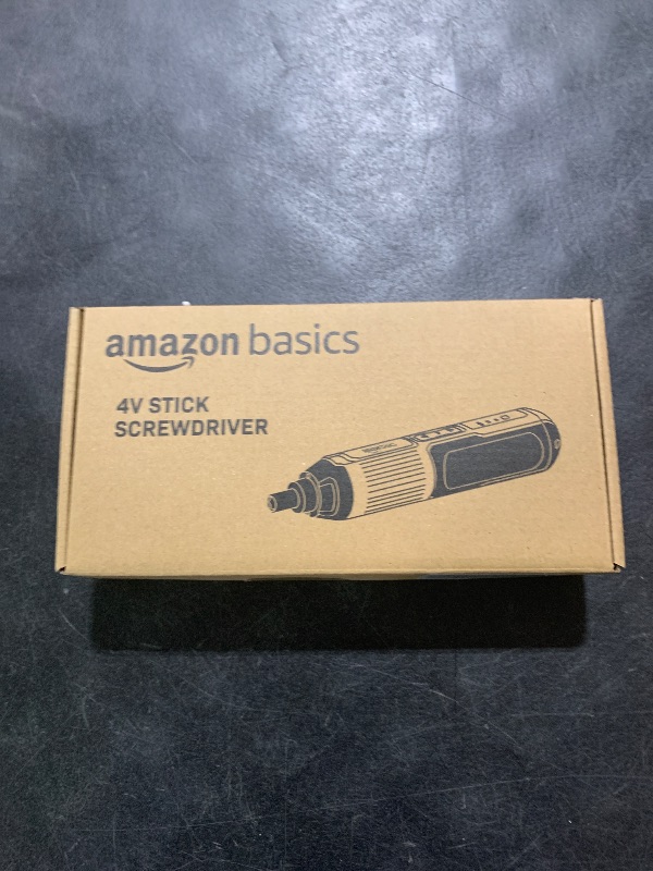 Photo 1 of Amazon Basics by SKIL 4V Cordless Stick Screwdriver with 10-Piece Bit Set and USB Cable(Previously Denali brand)