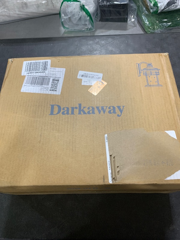 Photo 1 of Darkaway Outdoor Porch Lights Wall Mount, Outside Light Fixtures Sconces Wall Lighting with Water Ripple Glass Waterproof Exterior Lights for Patio Yard House Hallway Doorway Garage