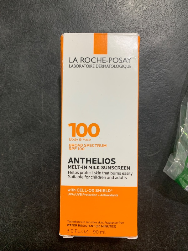 Photo 1 of La Roche-Posay Anthelios Melt-In Milk Sunscreen SPF 100, Sunscreen For Body & Face, Broad Spectrum SPF + Antioxidants, Oil Free, For Sun Sensitive Skin, Oxybenzone Free