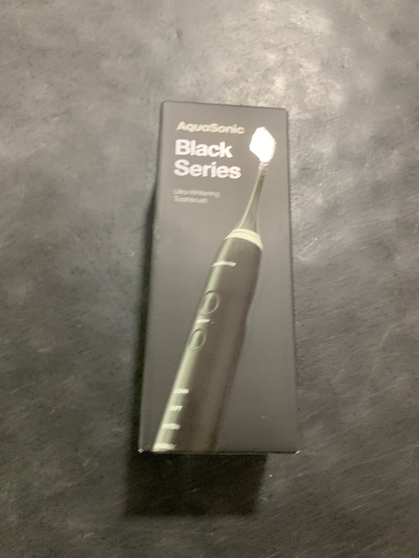 Photo 1 of Aquasonic Black Series Ultra Whitening Toothbrush – ADA Accepted Electric Toothbrush- 8 Brush Heads & Travel Case – 40,000 VPM Electric Motor & Wireless Charging - 4 Modes w Smart Timer