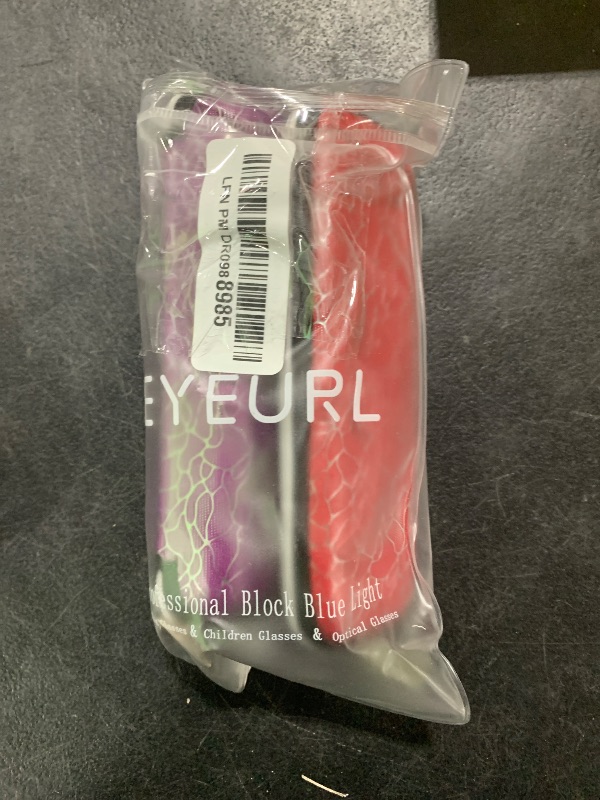 Photo 1 of EYEURL Reading Glasses Women Blue Light Blocking - Set of 2 Pattern Design Computer Readers (Red+Purple, 3.0)