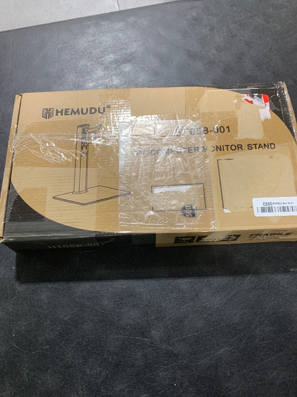 Photo 1 of Single LCD Computer Monitor Free-Standing Desk Stand Mount Riser for 13 inch to 32 inch screen with Swivel, Height Adjustable, Rotation, Vesa Base Stand Holds One (1) Screen up to 77Lbs(HT05B-001))