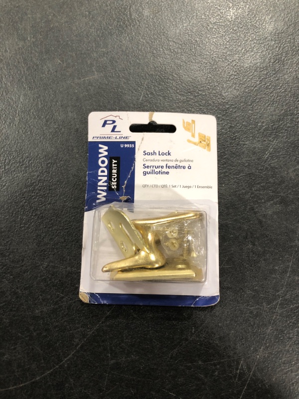 Photo 1 of Prime-Line U 9935 Diecast with Brass Finish, Casement Window Sash Lock (Single Pack)