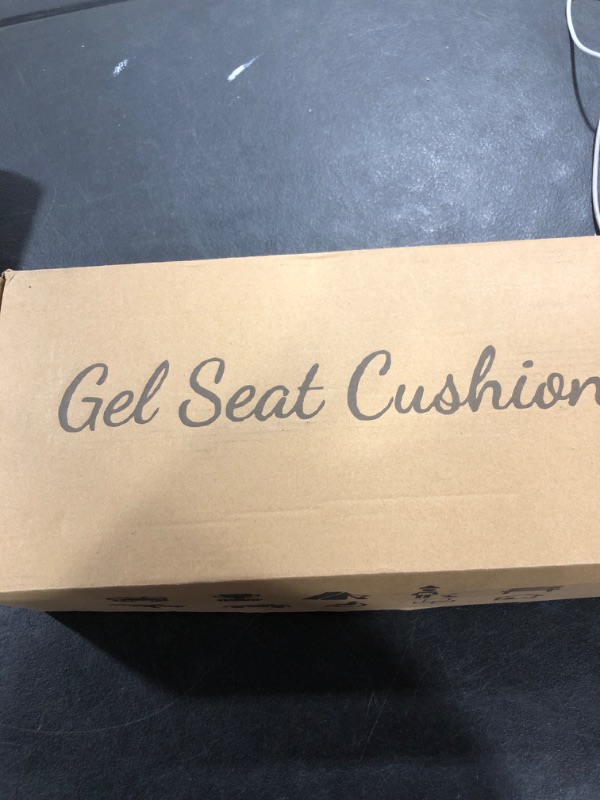 Photo 1 of Gel Seat Cushion with Ergonomic Zoning, Thicken Pressure Relief Gel Cushion for Office Chair, Car Seat, Wheelchair & Kayak, Breathable Waterproof, Upgrade Non-Slip Airy Cover
