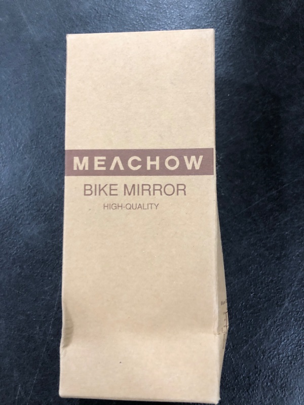 Photo 1 of MEACHOW New Scratch Resistant Glass Lens,Handlebar Bike Mirror, Rotatable Safe Rearview Mirror, Bicycle Mirror, (Silver Left Side) ME-006LS